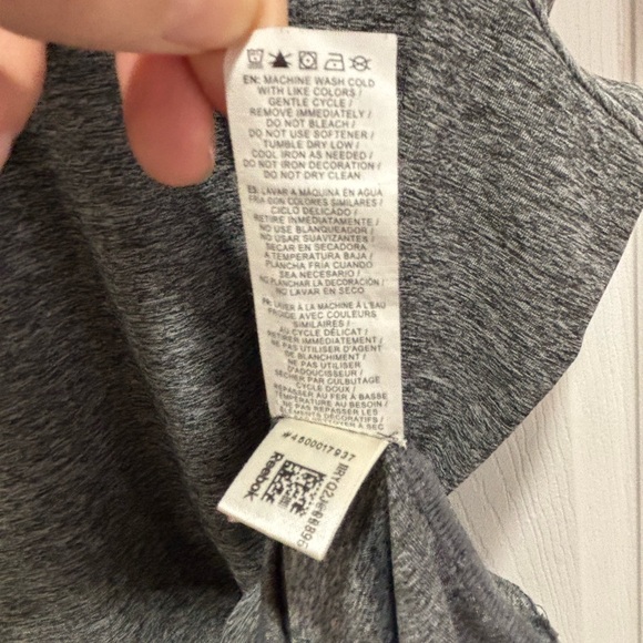 Reebok Women's Heather Gray Short Sleeve Tee - Picture 4 of 4